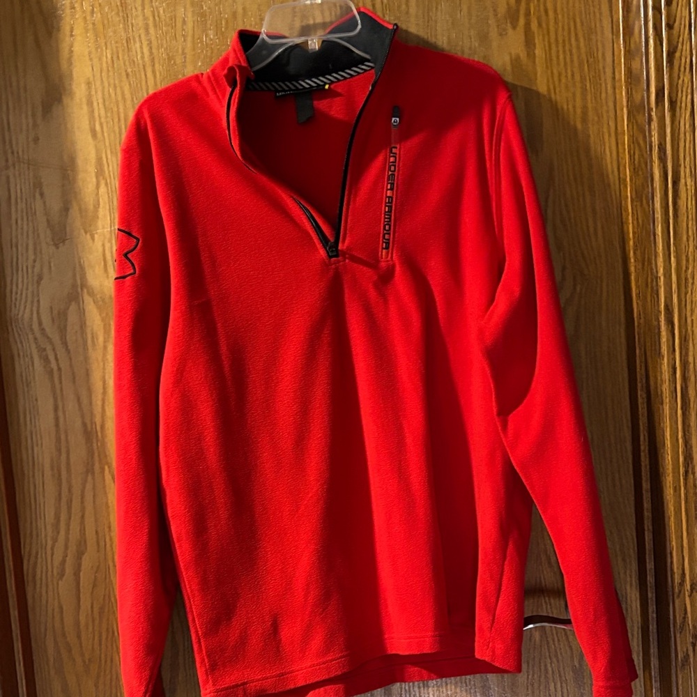Under Armour Red Zip-Up Men's Sweater